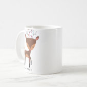 Schattigee kleine rendier kerstverlichting Mok (Voorkant links)