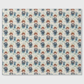 Schattigee kleine ridderprins met kroonprins Water Cadeaupapier (Vlak)