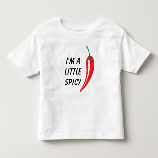 Schattigee kleine rode hete chilipeper kawaii teke kinder shirts (Voorkant)
