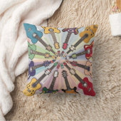 Schattigee kleine ronde cirkel van gitaren kussen (Deken)