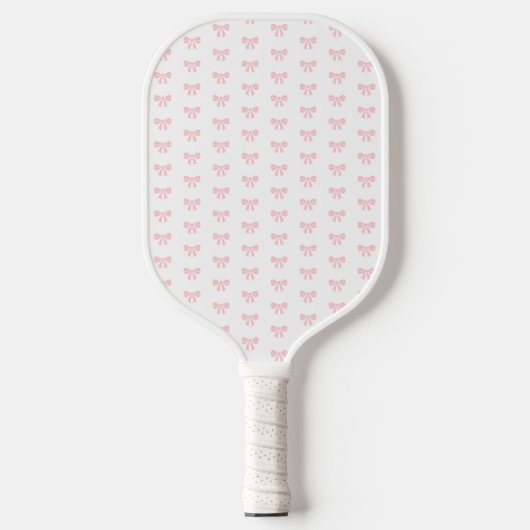 Schattigee kleine roze boog meisje dames meisje ve pickleball paddle (Voorkant)