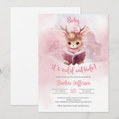 Schattigee kleine roze hert lezen van een boek win kaart (Voorkant / Achterkant)