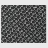 Schattigee kleine schedels Halloween inpakpapier (Vlak)