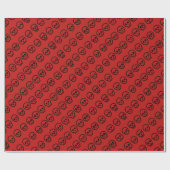 Schattigee kleine schedels Halloween inpakpapier (Vlak)