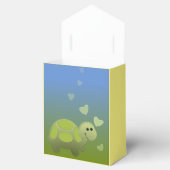 Schattigee kleine schildpad (personaliseren) bedankdoosjes (Geopend)