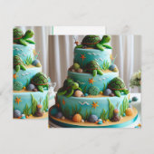 SCHATTIGEE KLEINE SCHILDPADDEN KINDEREN VERJAARDAG KAART (Voorkant / Achterkant)