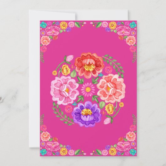 Schattigee kleine Senorita Fiesta Flowers Baby sho Kaart (Achterkant)