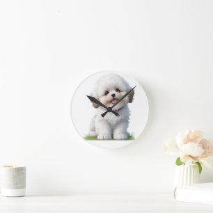 Schattigee kleine shih tzu puppy Hondenliefhebber Ronde Klok