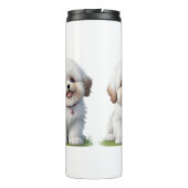 Schattigee kleine shih tzu puppy Hondenliefhebber Thermosbeker (Achterkant)