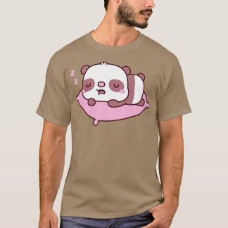 Schattigee kleine slapende panda Beer T-shirt