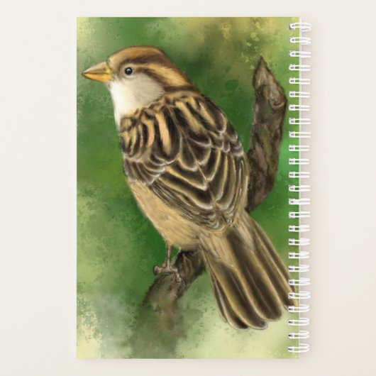 Schattigee Kleine Sparrow Planner (Achterkant)