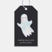 Schattigee kleine spook halloween cadeaulabel (Voorkant)