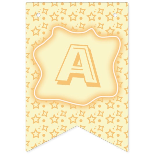 Schattigee kleine ster eerste verjaardag vlaggetjes (Tweede vlag)