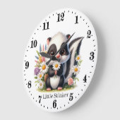 Schattigee kleine stinker baby skunk meisjes voeg  grote klok (Hoek)