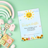 Schattigee kleine straal van Sunshine Baby shower Informatiekaartje