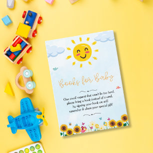 Schattigee kleine straal van Sunshine Baby shower Informatiekaartje