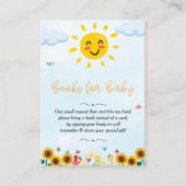 Schattigee kleine straal van Sunshine Baby shower Informatiekaartje (Voorkant)