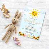 Schattigee kleine straal van Sunshine Baby shower  Kaart