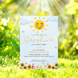 Schattigee kleine straal van Sunshine Baby shower  Kaart