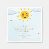 Schattigee kleine straal van Sunshine Paper Napkin Servet (Voorkant)