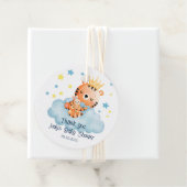 Schattigee kleine tijger Baby shower Bedankjes Labels (In situ)