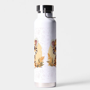 Schattigee kleine tijgerwelp waterfles