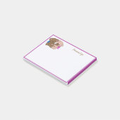 Schattigee kleine tweeling teddyberen gepersonalis post-it® notes (Schuin)