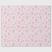 Schattigee Kleine Verjaardag Muis met geschenken & Cadeaupapier (Vlak)