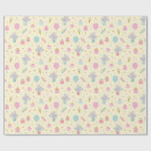 Schattigee Kleine Verjaardag Muis met geschenken t Cadeaupapier (Vlak)