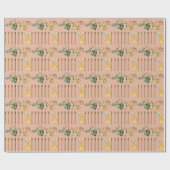 Schattigee kleine visser Gevist Baby shower Cadeaupapier (Vlak)