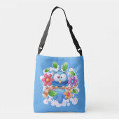 Schattigee kleine vliegende vogel crossbody tas (Achterkant)