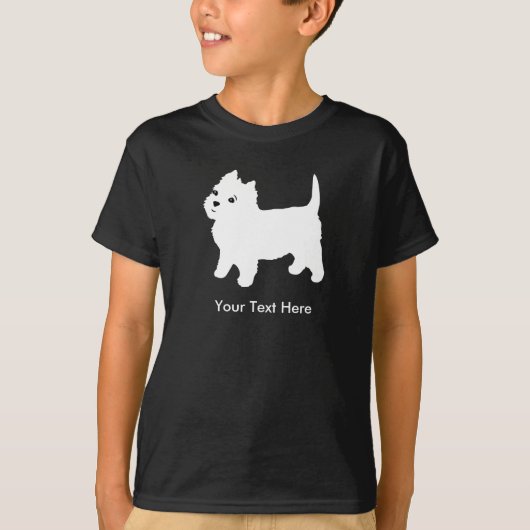 Schattigee Kleine Westie Hond - Westhighland Terri T-shirt (Voorkant)