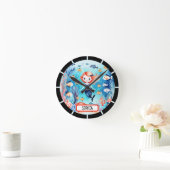 Schattigee kleine zeemeermin onder het Zee geperso Ronde Klok (Huis)