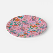 Schattigee kleine zeemeerminnen papieren bordje (Gekanteld)