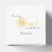 Schattigee kleine zonneschijn 1e verjaardag bedankdoosjes (Bovenkant)