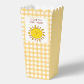 Schattigee kleine zonneschijn verjaardag Bedankt v Bedankdoosjes (Achterkant)