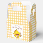 Schattigee kleine zonneschijn verjaardag Bedankt v Bedankdoosjes (Geopend)