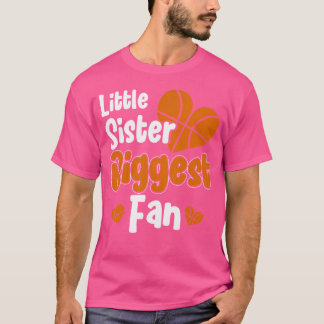Schattigee kleine zus basketbal Ik ben zijn groots T-shirt