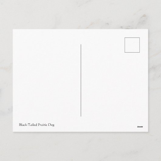 Schattigee kleine zwartstaartprairiehond feestdagenkaart (Achterkant)