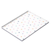 Schattigee kleur Dotsn Naadloos Patroon Notitieboek (Linkerzijde)