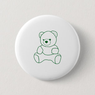 Schattigee Kleuren afbeelding Teddy Patches & Butt Ronde Button 5,7 Cm