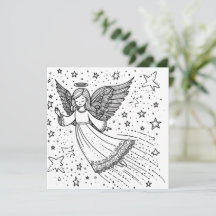 Schattigee kleurkunst Guardian Angel