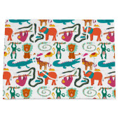 Schattigee kleurrijke Abstracte Dieren Kinder Patr Groot Cadeauzakje (Voorkant)