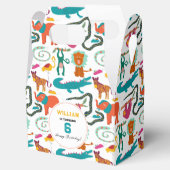 Schattigee Kleurrijke Abstracte Dieren Kinderen Ve Bedankdoosjes (Geopend)