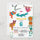 Schattigee Kleurrijke Abstracte Dieren Kinderen Ve Kaart (Voorkant)