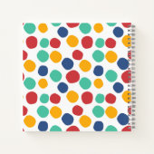 Schattigee Kleurrijke Abstracte Patroonschets Notitieboek (Achterkant)