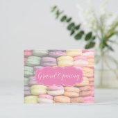 Schattigee kleurrijke bakkerij Grand Opening Briefkaart (Staand voorkant)