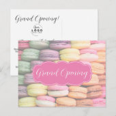 Schattigee kleurrijke bakkerij Grand Opening Briefkaart (Voorkant / Achterkant)