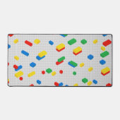 Schattigee Kleurrijke Bakstenen Bouwstenen Kinder  Bureaumat (Voorkant)