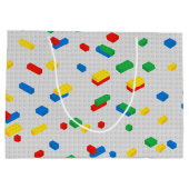 Schattigee Kleurrijke Bakstenen Bouwstenen Kinder  Groot Cadeauzakje (Achterkant)